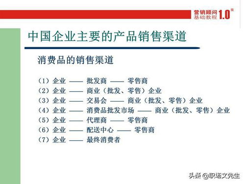 学会向经销商推销 33页企业销售渠道的开发与管理,系统方法论